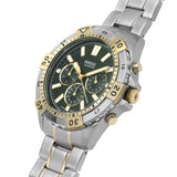  Shop Authentic Fossil Garrett Chronograph Green Dial Two Tone Steel Strap Watch for Men - FS5622 - Luxxuri
