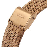  Shop Authentic Guess Soiree Diamonds Rose Gold Dial Rose Gold Mesh Bracelet Watch for Women - GW0402L3 - Luxxuri