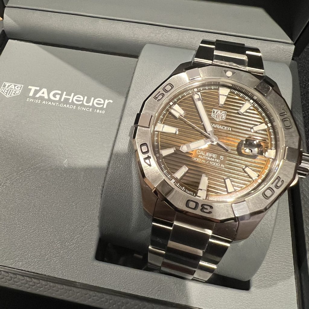Tag Heuer Aquaracer Sunray Brown Dial Watch for Men - WAY2018.BA0927