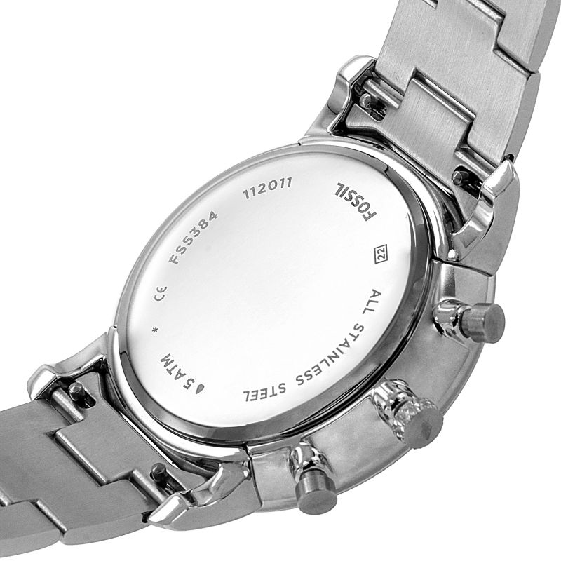  Shop Authentic Fossil Neutra Chronograph Black Dial Silver Steel Strap Watch for Men - FS5384 - Luxxuri