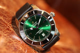  Shop Authentic Breitling Superocean Heritage B20 Automatic 46 Green Dial Black Mesh Bracelet Watch for Men - AB2020121L1S1 - Luxxuri