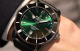  Shop Authentic Breitling Superocean Heritage B20 Automatic 46 Green Dial Black Mesh Bracelet Watch for Men - AB2020121L1S1 - Luxxuri