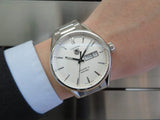  Shop Authentic Tag Heuer Carrera Calibre 5 Automatic White Dial Silver Steel Strap Watch for Men - WAR201B.BA0723 - Luxxuri
