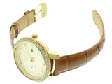  Shop Authentic Michael Kors Whitley Quartz Gold Dial Brown Leather Strap Watch For Women - MK2428 - Luxxuri