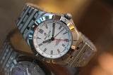  Shop Authentic Breitling Chronomat GMT 40 White Dial Silver Steel Strap Watch for Men - A32398101A1A1 - Luxxuri