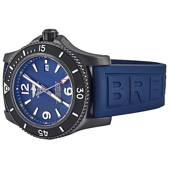  Shop Authentic Breitling Superocean Automatic 46mm Blue Dial Blue Rubber Strap Watch for Men - M17368D71C1S1 - Luxxuri