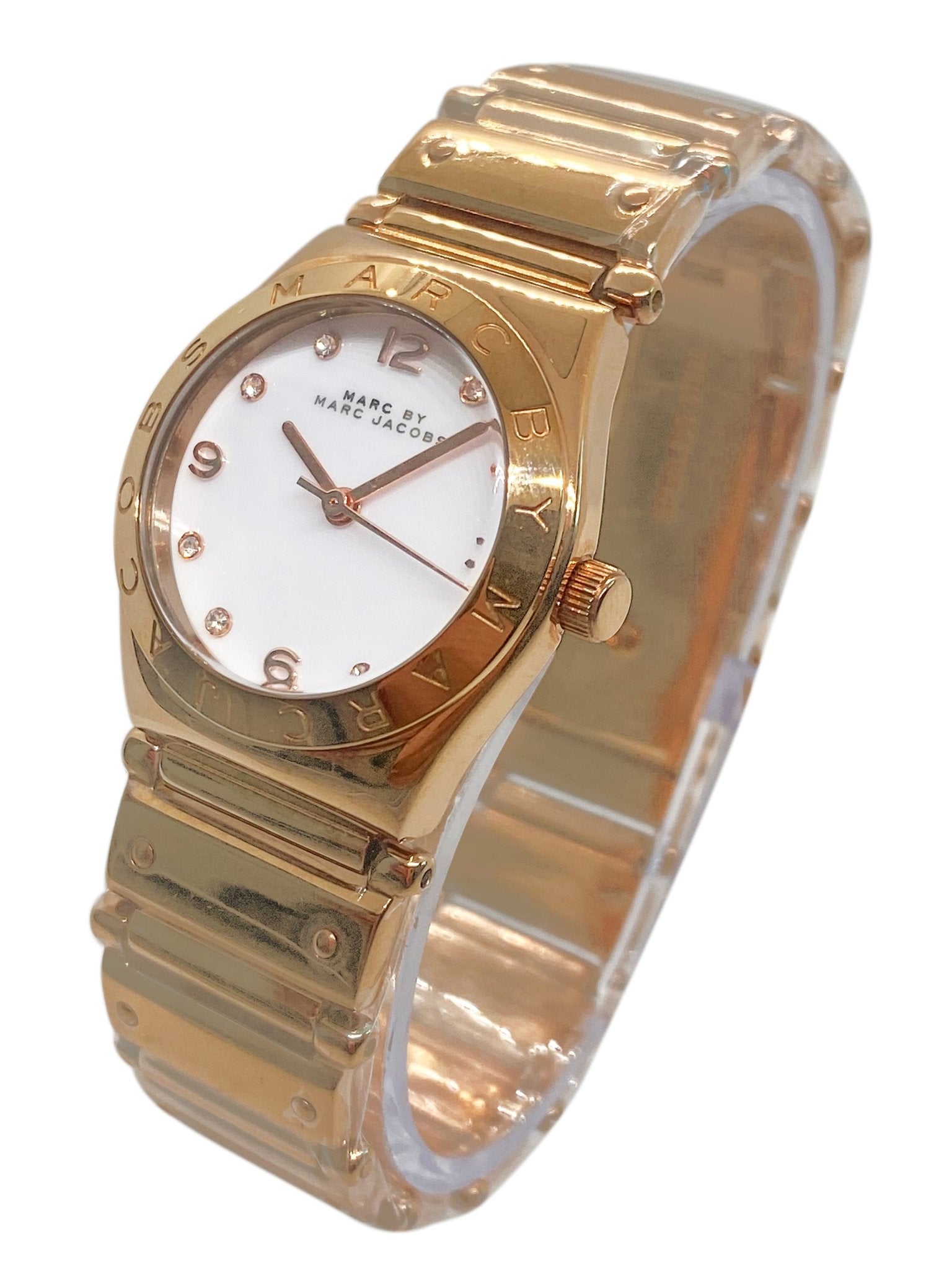  Shop Authentic Marc Jacobs Amy White Dial Rose Gold Steel Strap Watch for Women - MBM8559 - Luxxuri