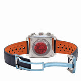  Shop Authentic Tag Heuer Monaco Gulf Automatic Chronograph Blue Dial Blue Leather Strap Watch for Men - CBL2115.FC6494 - Luxxuri