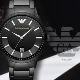 Shop Authentic Emporio Armani Renato Quartz Black Dial Black Steel Strap Watch For Men - AR11079 - Luxxuri