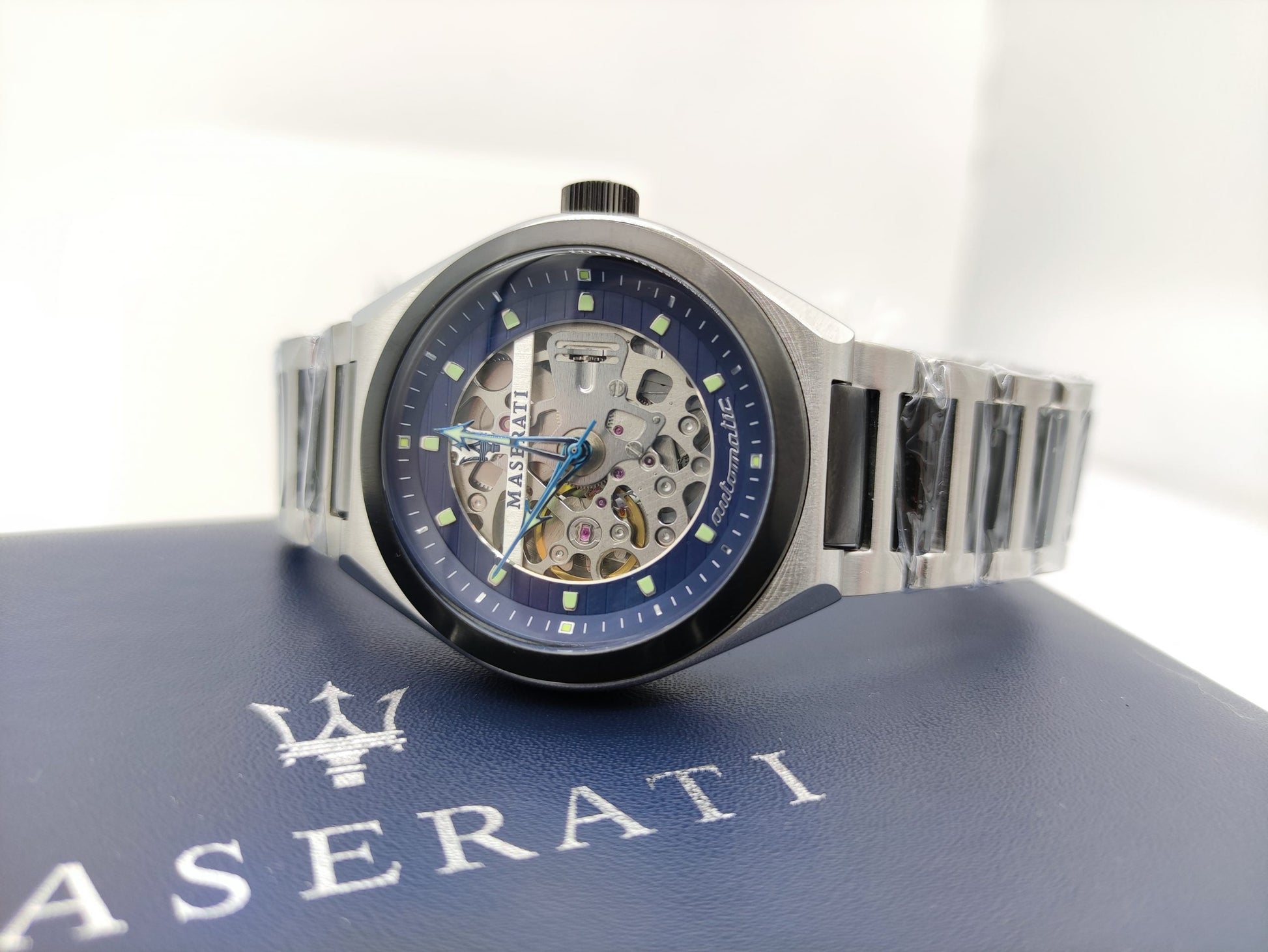  Shop Authentic Maserati Triconic Automatic Skeleton Blue Dial  Watch For Men - R8823139001 - Luxxuri