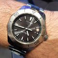  Shop Authentic Tag Heuer Aquaracer Professional 200 Solargraph Quartz Black Dial Silver Steel Strap Watch for Men - WBP1114.BA0000 - Luxxuri