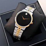  Shop Authentic Movado Museum Classic Black Dial Two Tone Steel Strap Watch for Men - 0607200 - Luxxuri