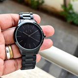 Shop Authentic Armani Exchange Cayde Analog Black Dial Black Steel Strap Watch For Men - AX2701 - Luxxuri