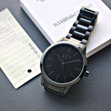 Shop Authentic Armani Exchange Cayde Analog Black Dial Black Steel Strap Watch For Men - AX2701 - Luxxuri