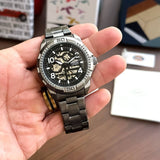  Shop Authentic Fossil Bronson Automatic Skeleton Black Dial Grey Steel Strap Watch for Men - ME3255 - Luxxuri