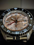  Shop Authentic Seiko 5 Sports GMT Thong Sia Limited Edition Brown Dial Silver Steel Strap Watch for Men - SSK043K1 - Luxxuri