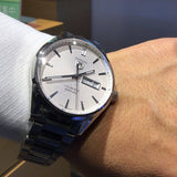  Shop Authentic Tag Heuer Carrera Calibre 5 Automatic White Dial Silver Steel Strap Watch for Men - WAR201B.BA0723 - Luxxuri