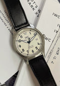  Shop Authentic IWC Pilot's Watch Mark XVIII White Dial Black Leather Strap Watch for Men - IW327002 - Luxxuri