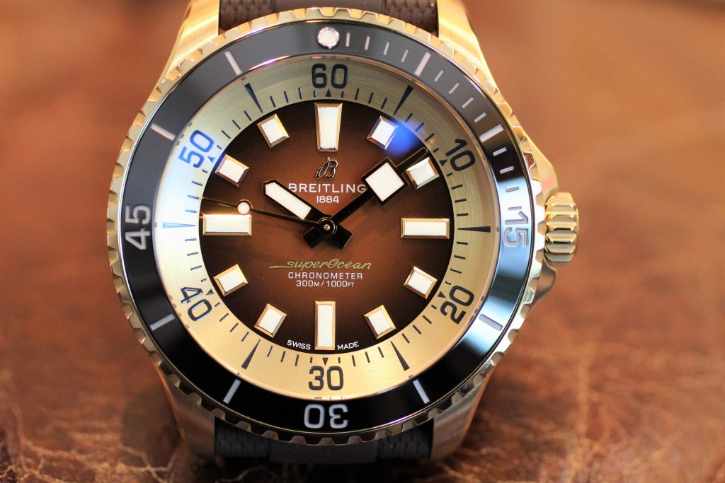  Shop Authentic Breitling Superocean Automatic 44 Brown Dial Brown Rubber Strap Watch for Men - N17376201Q1S1 - Luxxuri