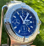  Shop Authentic Breitling Avenger Chronograph 45mm Blue Dial Silver Steel Strap Watch for Men - A13317101C1A1 - Luxxuri
