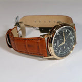  Shop Authentic Citizen Eco Drive Multi Function Day & Date Black Dial Brown Leather Strap Watch For Men - AO9003-08E - Luxxuri