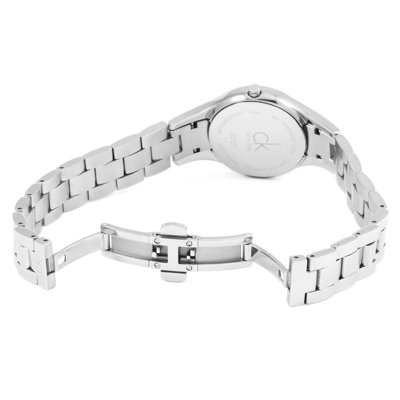  Shop Authentic Calvin Klein Simplicity Silver Dial Silver Steel Strap Watch for Women - K4323141 - Luxxuri