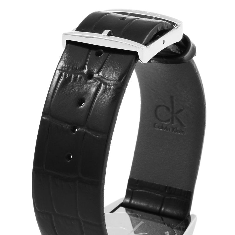  Shop Authentic Calvin Klein Accent Black Dial Black Leather Strap Watch for Men - K2Y211C3 - Luxxuri