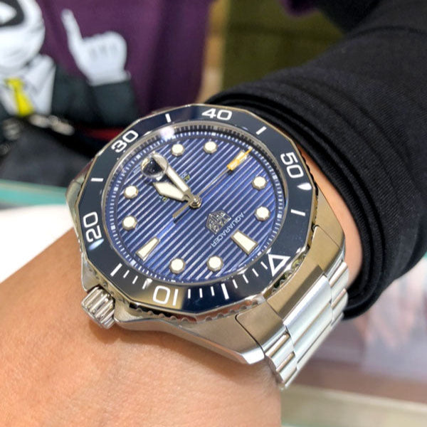  Shop Authentic Tag Heuer Aquaracer Professional 300 Automatic Blue Dial Silver Steel Strap Watch for Men - WBP201B.BA0632 - Luxxuri