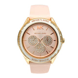  Shop Authentic Michael Kors Quartz Pink Dial Pink Silicone Strap Watch For Women - MK6946 - Luxxuri