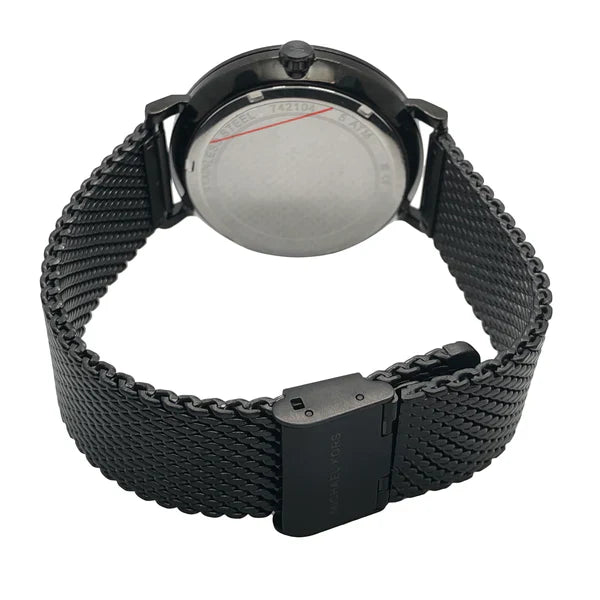 Michael Kors Irving Quartz Black Dial Black Mesh Bracelet Watch For Men - MK8742