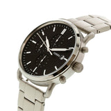  Shop Authentic Fossil The Commuter Black Dial Silver Steel Strap Watch for Men - FS5399 - Luxxuri