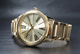  Shop Authentic Michael Kors Hartman Quartz Gold Dial Gold Steel Strap Watch For Women - MK3490 - Luxxuri