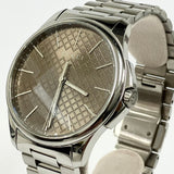  Shop Authentic Gucci G Timeless Quartz Brown Dial Silver Steel Strap Watch for Men - YA126317 - Luxxuri