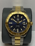  Shop Authentic Tag Heuer Aquaracer Calibre 5 Blue Dial Two Tone Steel Strap Watch for Women - WBD2120.BB0930 - Luxxuri