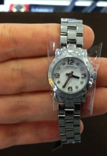  Shop Authentic Marc Jacobs Amy White Dial Silver Steel Strap Watch for Women - MBM8611 - Luxxuri