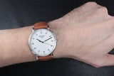  Shop Authentic Tissot T Classic Everytime Large White Dial Brown Leather Strap Watch For Men - T109.610.16.037.00 - Luxxuri