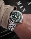  Shop Authentic Seiko Prospex GMT Divers Automatic Marine Green Dial Silver Steel Strap Watch For Men - SPB381J1 - Luxxuri