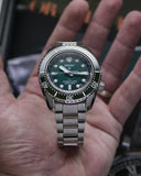  Shop Authentic Seiko Prospex GMT Divers Automatic Marine Green Dial Silver Steel Strap Watch For Men - SPB381J1 - Luxxuri
