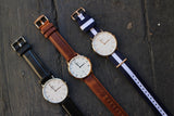  Shop Authentic Daniel Wellington Classic Glasgow White Dial Two Tone NATO Strap Unisex Watch - DW00100047 - Luxxuri