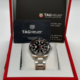  Shop Authentic Tag Heuer Aquaracer Automatic Match Timer Black Dial Silver Steel Strap Watch for Men - WAY201G.BA0927 - Luxxuri