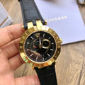  Shop Authentic Versace V-Race Quartz Black Dial Black Leather Strap Watch For Men - VEBV00119 - Luxxuri