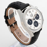  Shop Authentic Tag Heuer Carrera Chronograph 60th Anniversary Silver Dial Black Leather Strap Watch for Men - CBK221H.FC8317 - Luxxuri