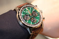  Shop Authentic Breitling Top Time B01 Ford Mustang Green Dial Brown Leather Strap Watch for Men - AB01762A1L1X1 - Luxxuri