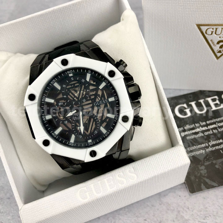  Shop Authentic Guess Formula Chronograph Black Dial Black Silicone Strap Watch For Men - GW0579G1 - Luxxuri