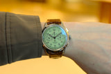  Shop Authentic Breitling Premier B09 Chronograph 40 Green Dial Brown Leather Strap Watch for Men - AB0930D31L1P1 - Luxxuri