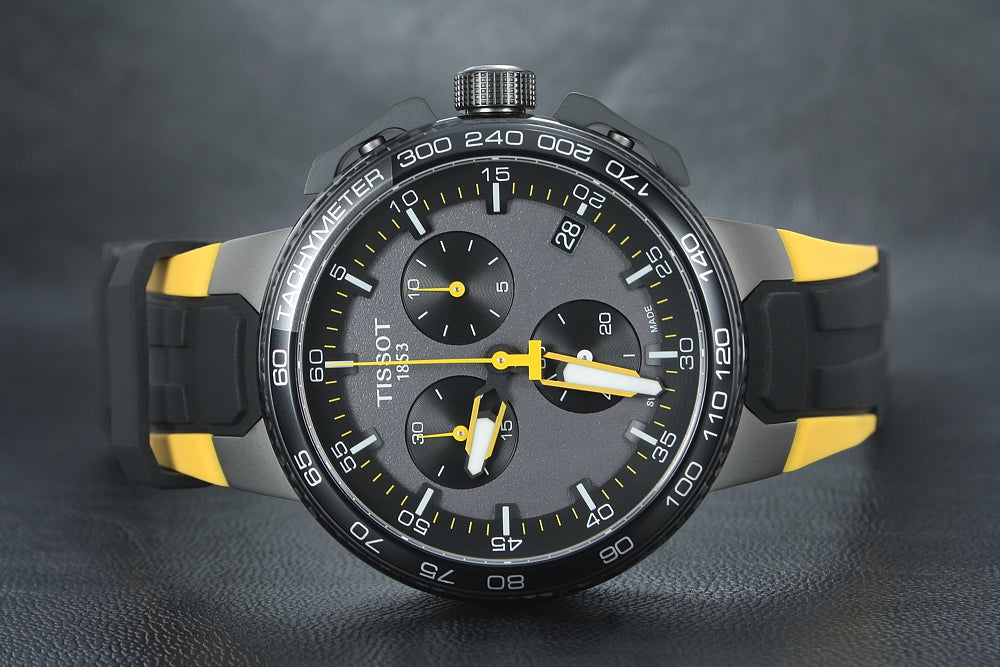  Shop Authentic Tissot T Bike Cycling Tour de France Black Dial Two Tone Rubber Strap Watch For Men - T111.417.37.441.00 - Luxxuri