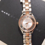  Shop Authentic Marc Jacobs Tether Transparent White Dial Two Tone Steel Strap Watch for Women - MBM3418 - Luxxuri