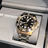  Shop Authentic Tag Heuer Aquaracer Professional 300 Automatic Black Dial Silver Steel Strap Watch for Men - WBP201A.BA0632 - Luxxuri