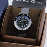  Shop Authentic Breitling Superocean Heritage '57 Black Dial Silver Mesh Bracelet Watch for Men - A10370121B1A1 - Luxxuri