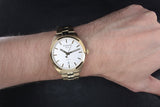  Shop Authentic Tissot T Classic PR 100 Quartz White Dial Gold Steel Strap Watch for Men - T101.410.33.031.00 - Luxxuri